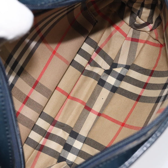 Burberrys Shoulder Bag Canvas Navy Auth ti2948