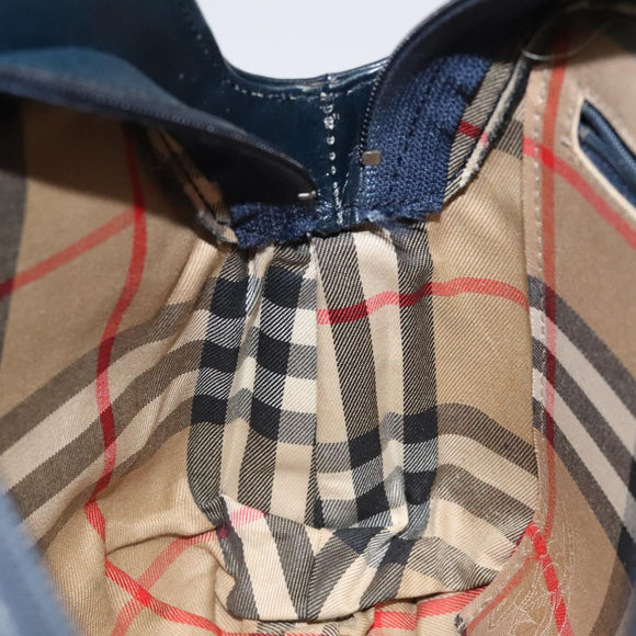 Burberrys Shoulder Bag Canvas Navy Auth ti2948