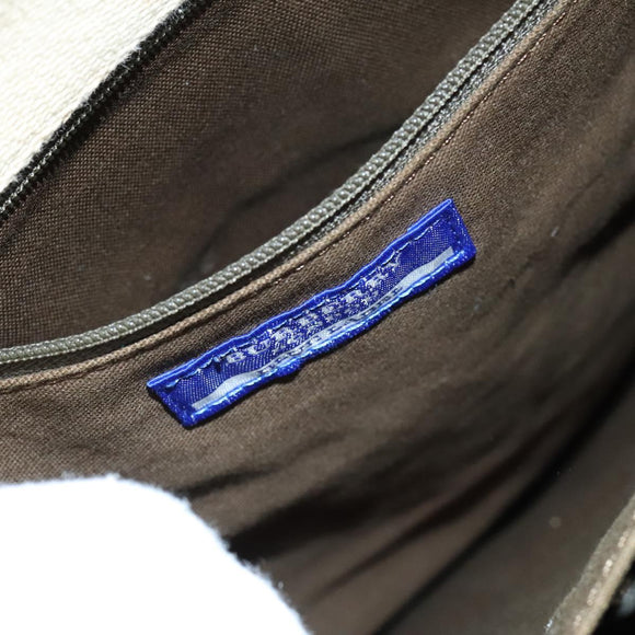 BURBERRY Blue Label Tote Bag Canvas Beige Auth ti2949
