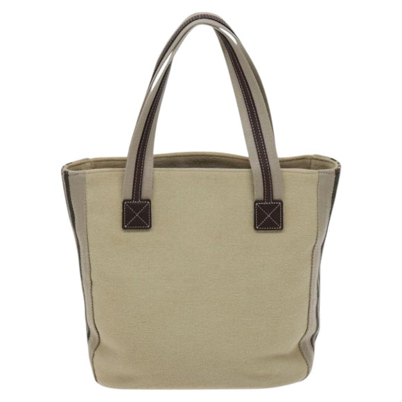 BURBERRY Blue Label Tote Bag Canvas Beige Auth ti2949
