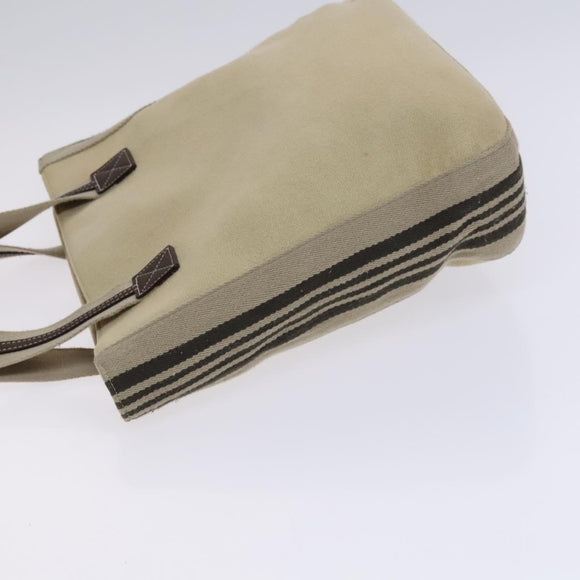 BURBERRY Blue Label Tote Bag Canvas Beige Auth ti2949