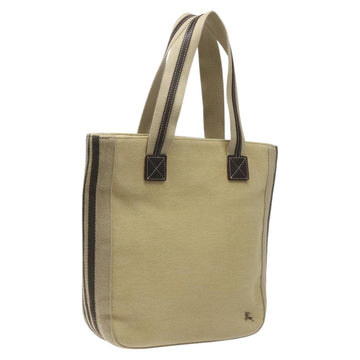BURBERRY Tote Bag Canvas Beige Auth ti2950