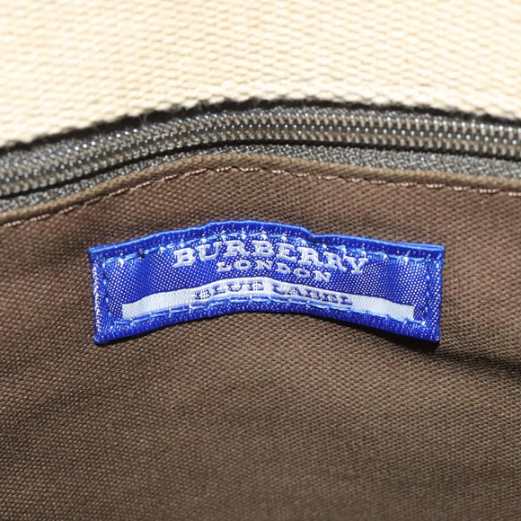 BURBERRY Tote Bag Canvas Beige Auth ti2950