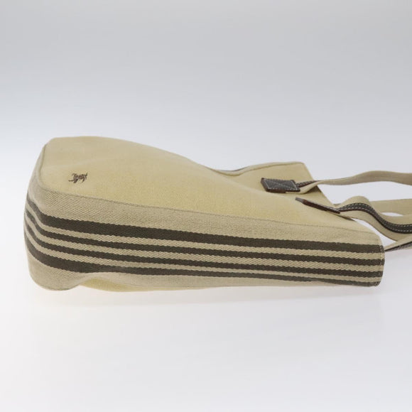 BURBERRY Tote Bag Canvas Beige Auth ti2950
