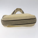 BURBERRY Tote Bag Canvas Beige Auth ti2950-5