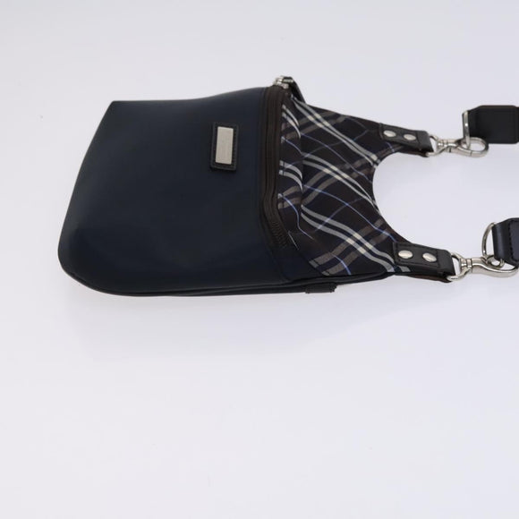 BURBERRY Black label Shoulder Bag Nylon Navy Auth ti2951