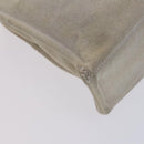 HERMES New Fourre Tout MM Hand Bag Canvas Beige Silver Auth ti2953-16
