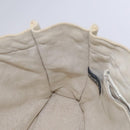 HERMES New Fourre Tout MM Hand Bag Canvas Beige Silver Auth ti2953-17