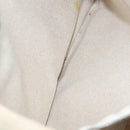 HERMES New Fourre Tout MM Hand Bag Canvas Beige Silver Auth ti2953-12