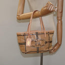 FENDI Hand Bag Nylon Beige Auth ti2956-21
