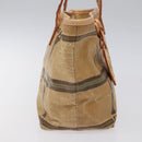 FENDI Hand Bag Nylon Beige Auth ti2956-5