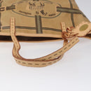 FENDI Hand Bag Nylon Beige Auth ti2956-7