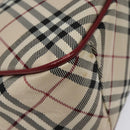 BURBERRY Nova Check Blue Label Hand Bag Nylon Beige Auth ti2957-14