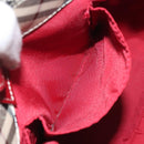 BURBERRY Nova Check Blue Label Hand Bag Nylon Beige Auth ti2957-20