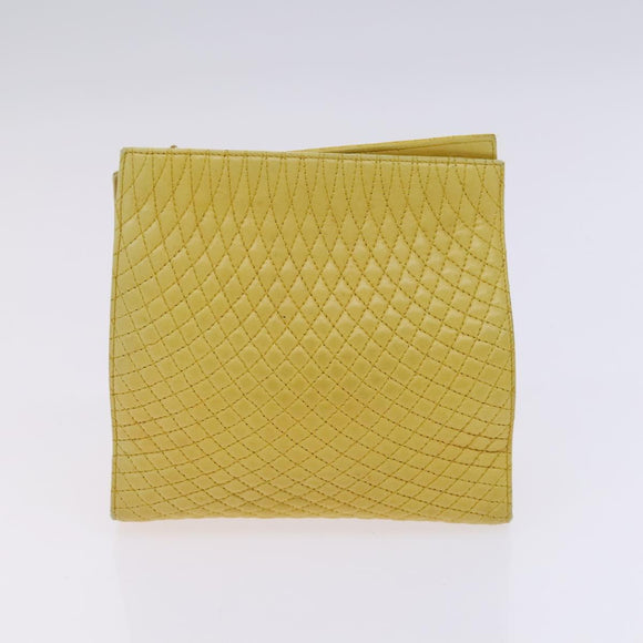 TORY BURCH Bally Tote Bag PVC Leather 2Set Black Yellow Auth ti2961