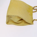 TORY BURCH Bally Tote Bag PVC Leather 2Set Black Yellow Auth ti2961-12