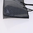 TORY BURCH Bally Tote Bag PVC Leather 2Set Black Yellow Auth ti2961-4