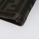 FENDI Zucca Canvas Day Planner Cover Brown Black Auth ti2962-10