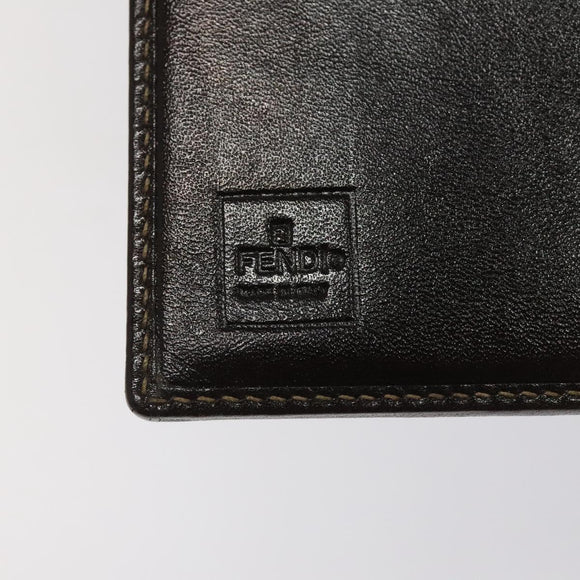 FENDI Zucca Canvas Day Planner Cover Brown Black Auth ti2962