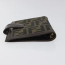 FENDI Zucca Canvas Day Planner Cover Brown Black Auth ti2962-6