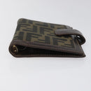 FENDI Zucca Canvas Day Planner Cover Brown Black Auth ti2962-7