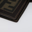 FENDI Zucca Canvas Day Planner Cover Brown Black Auth ti2962-8