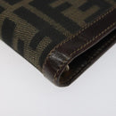 FENDI Zucca Canvas Day Planner Cover Brown Black Auth ti2962-9
