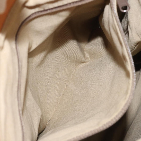 Burberrys Nova Check Blue Label Hand Bag Canvas Brown Auth ti2966