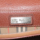 Burberrys Clutch Bag Leather Brown Auth ti2967-18