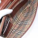 Burberrys Clutch Bag Leather Brown Auth ti2967-22