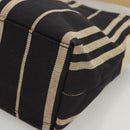 BURBERRY Shoulder Bag Canvas Navy Silver Auth ti2969-14