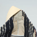 BURBERRY Shoulder Bag Canvas Navy Silver Auth ti2969-18