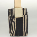 BURBERRY Shoulder Bag Canvas Navy Silver Auth ti2969-4