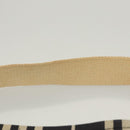 BURBERRY Shoulder Bag Canvas Navy Silver Auth ti2969-8