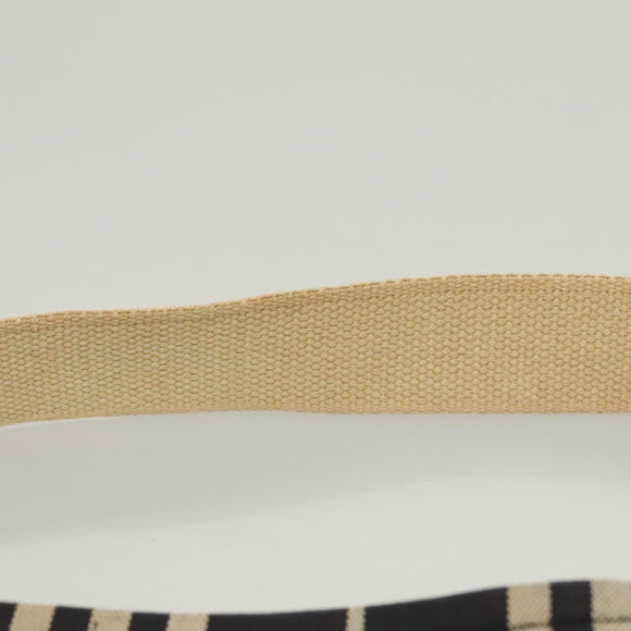 BURBERRY Shoulder Bag Canvas Navy Silver Auth ti2969