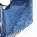 FENDI Clutch Bag Leather Blue Auth ti2970-24