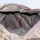 FENDI Zucca Canvas Hand Bag Black Brown Auth ti2971-18