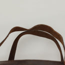 FENDI Zucca Canvas Hand Bag Black Brown Auth ti2971-8