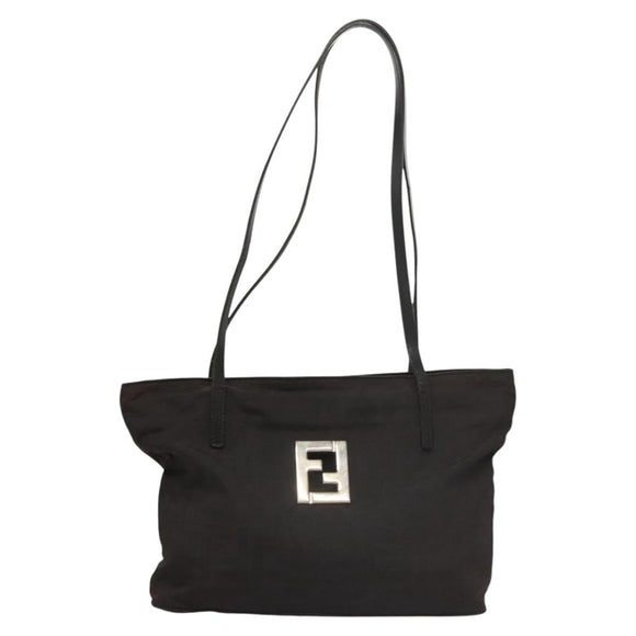 FENDI Zucca Canvas Tote Bag Black Auth ti2972