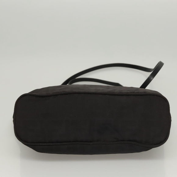 FENDI Zucca Canvas Tote Bag Black Auth ti2972