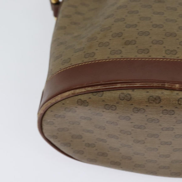 GUCCI Micro GG Supreme Shoulder Bag Beige Gold 007 86 0044 Auth ti2975