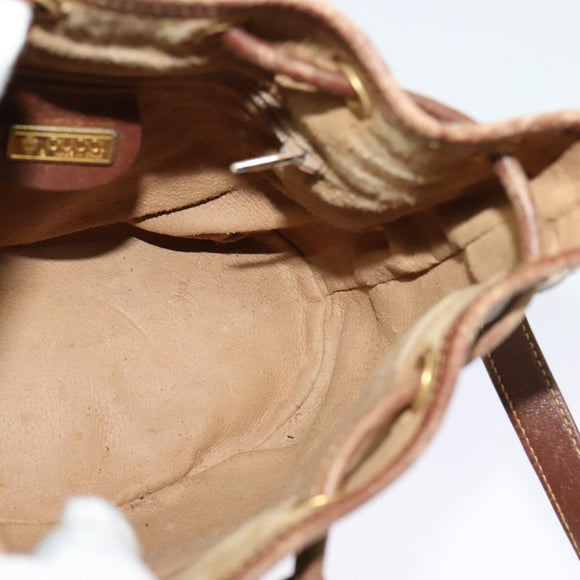 GUCCI Micro GG Supreme Shoulder Bag Beige Gold 007 86 0044 Auth ti2975