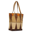 GUCCI Hand Bag Nylon Brown 002 9099 Auth ti2976-1