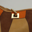 GUCCI Hand Bag Nylon Brown 002 9099 Auth ti2976-14