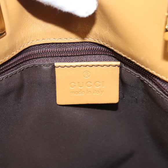 GUCCI Hand Bag Nylon Brown 002 9099 Auth ti2976