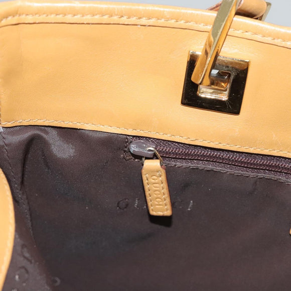 GUCCI Hand Bag Nylon Brown 002 9099 Auth ti2976