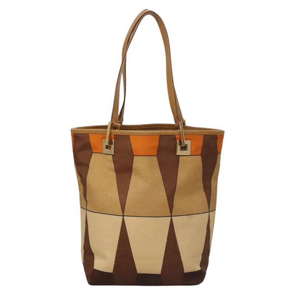 GUCCI Hand Bag Nylon Brown 002 9099 Auth ti2976