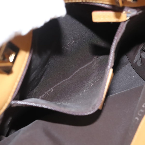 GUCCI Hand Bag Nylon Brown 002 9099 Auth ti2976