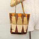 GUCCI Hand Bag Nylon Brown 002 9099 Auth ti2976-22