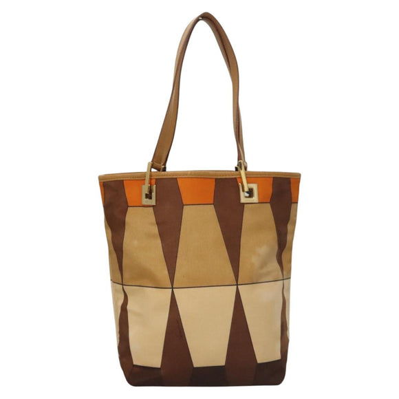 GUCCI Hand Bag Nylon Brown 002 9099 Auth ti2976